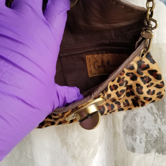 Carla Mancini Leopard Purse/leather/calf hair - Picture 6 of 7